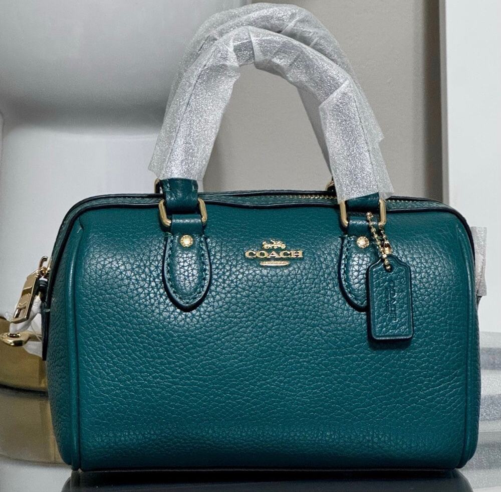 COACH Mini Rowan Crossbody Bag, EMERALD GREEN